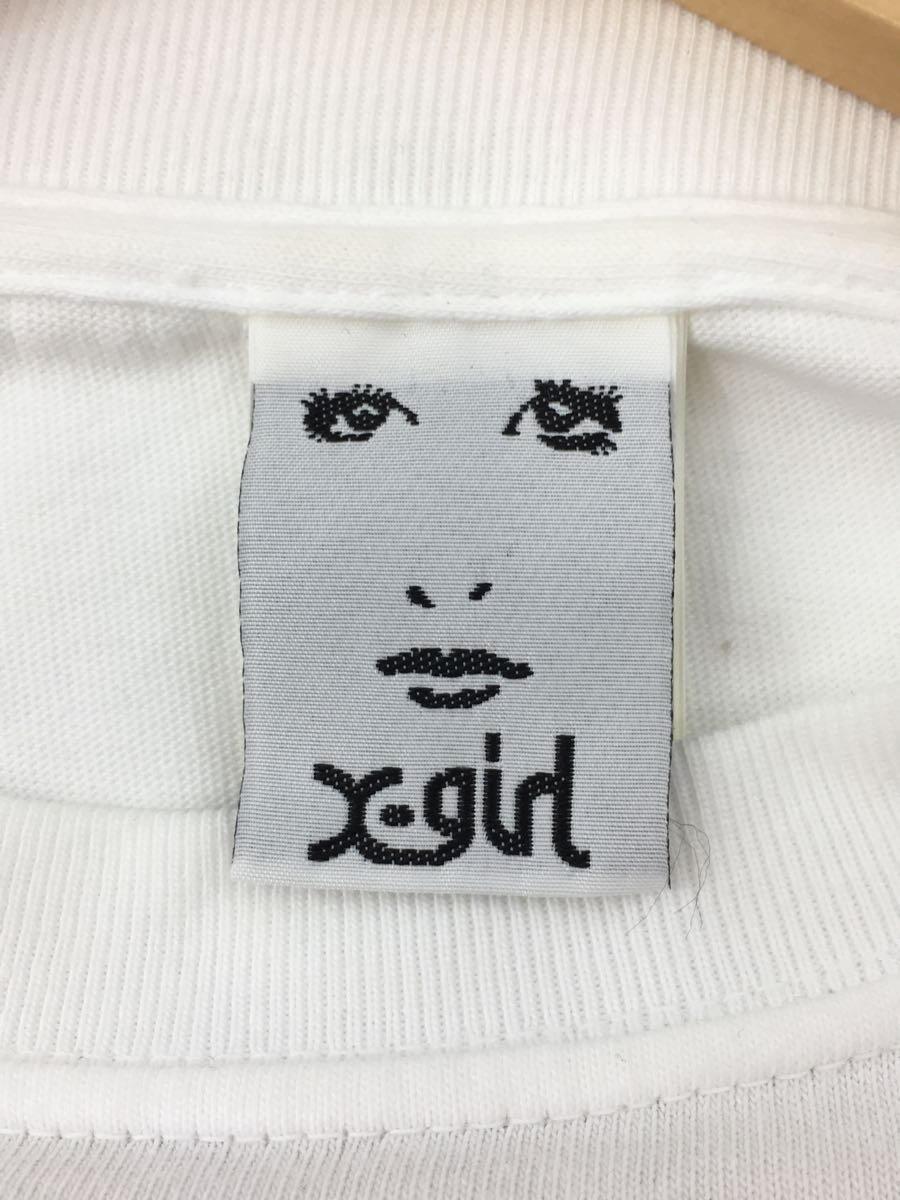 X-girl◆CANDY LOGO L/S TEE/1/コットン/WHT/プリント/105201011047_画像3