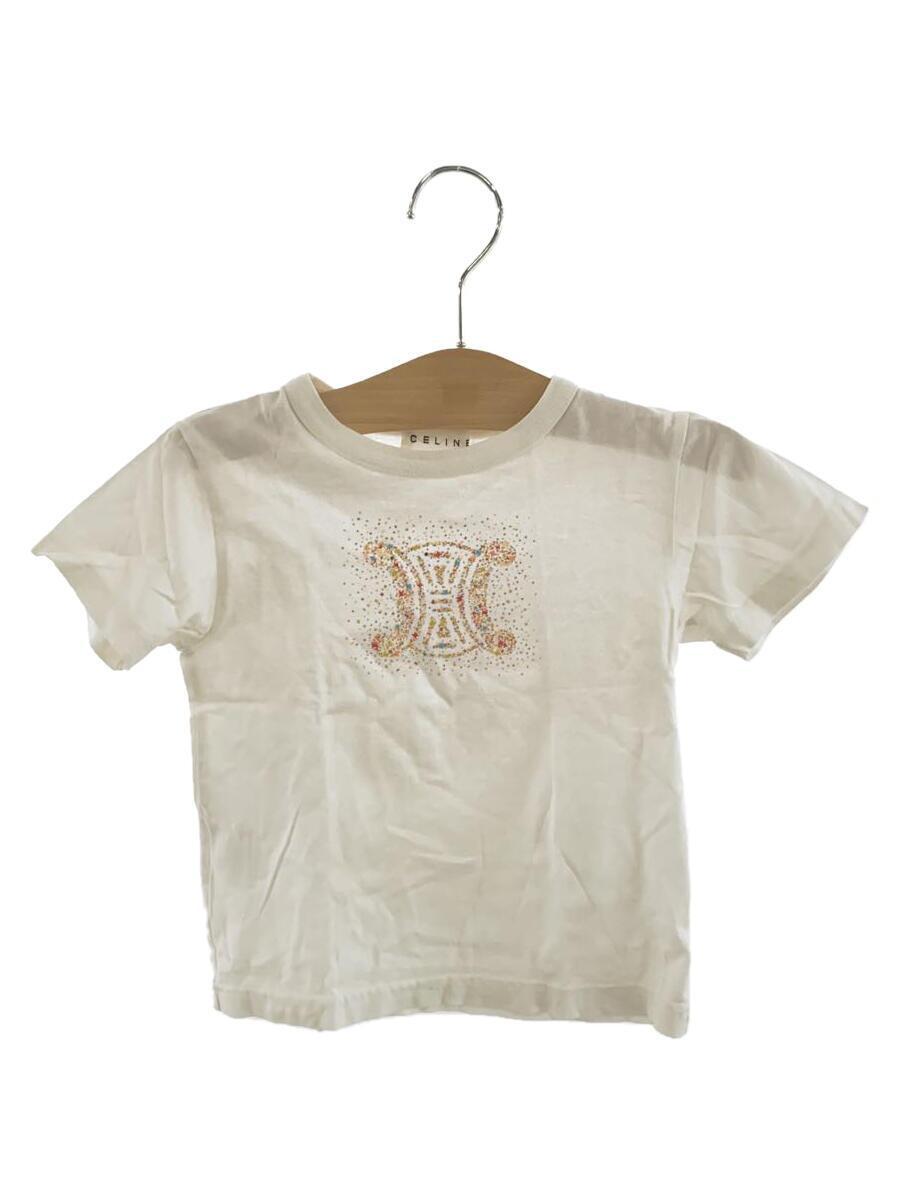 CELINE◆Tシャツ/110cm/コットン/WHT/無地/161-5CKK_画像1