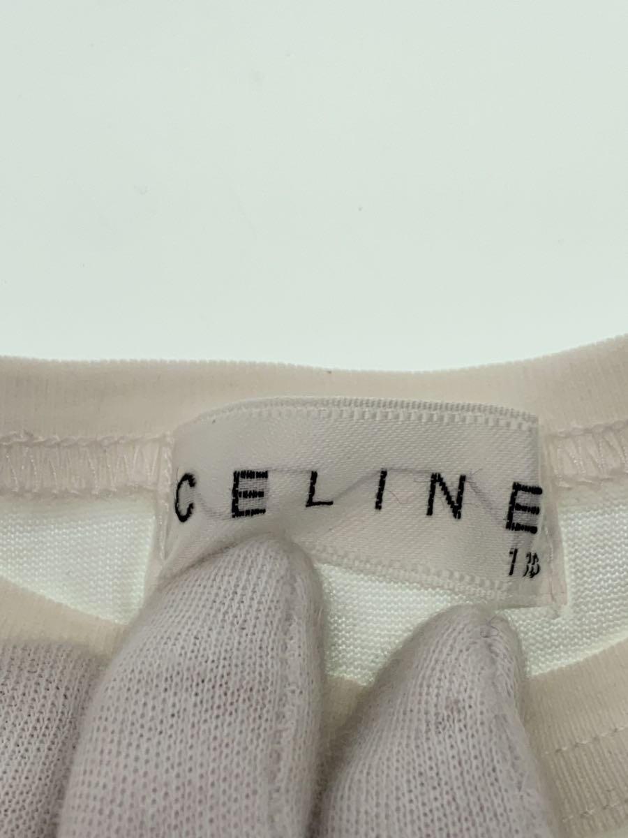 CELINE◆Tシャツ/110cm/コットン/WHT/無地/161-5CKK_画像3