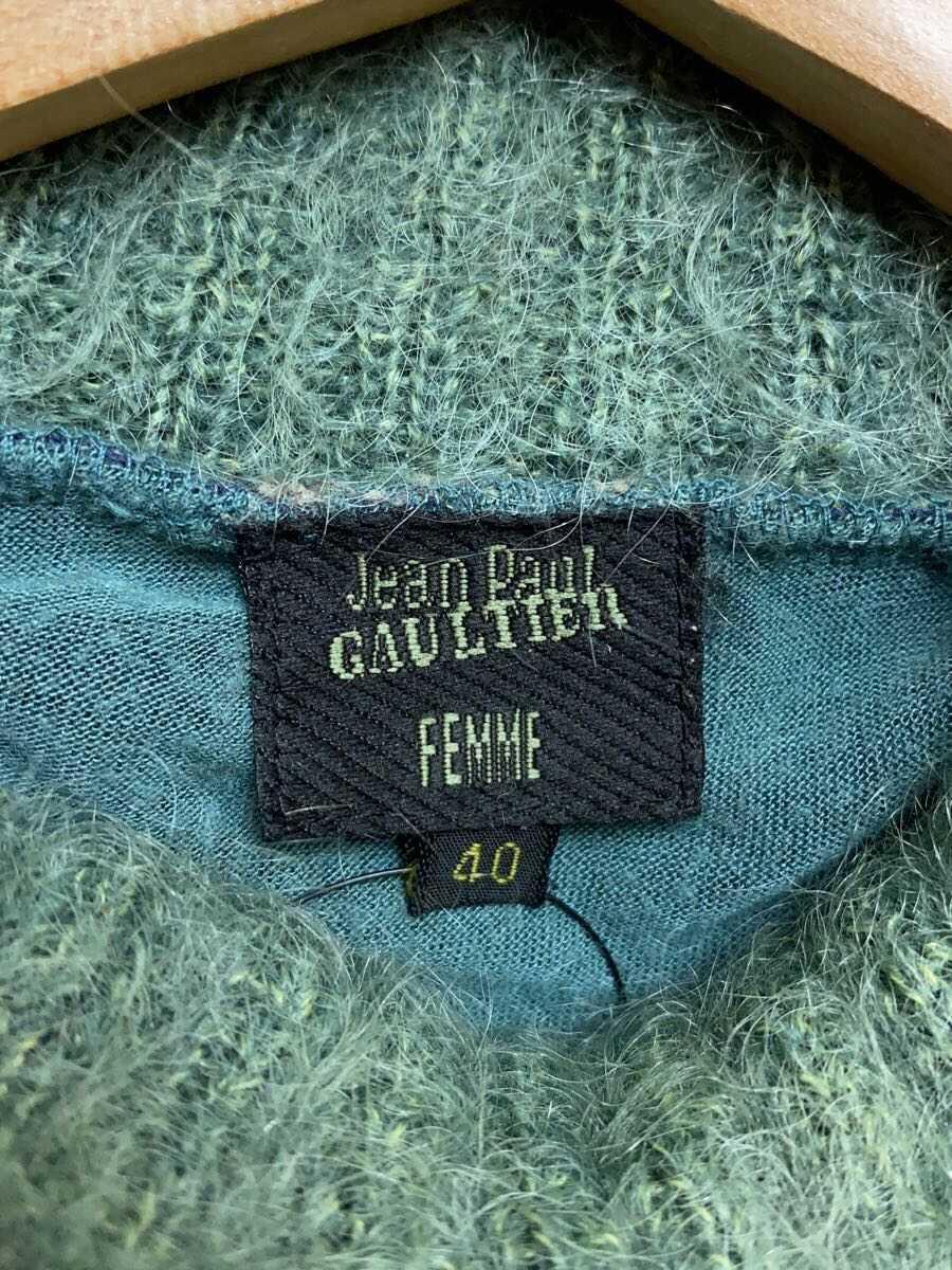 Jean Paul GAULTIER FEMME◆セーター(薄手)/40/レーヨン/NVY/総柄_画像3