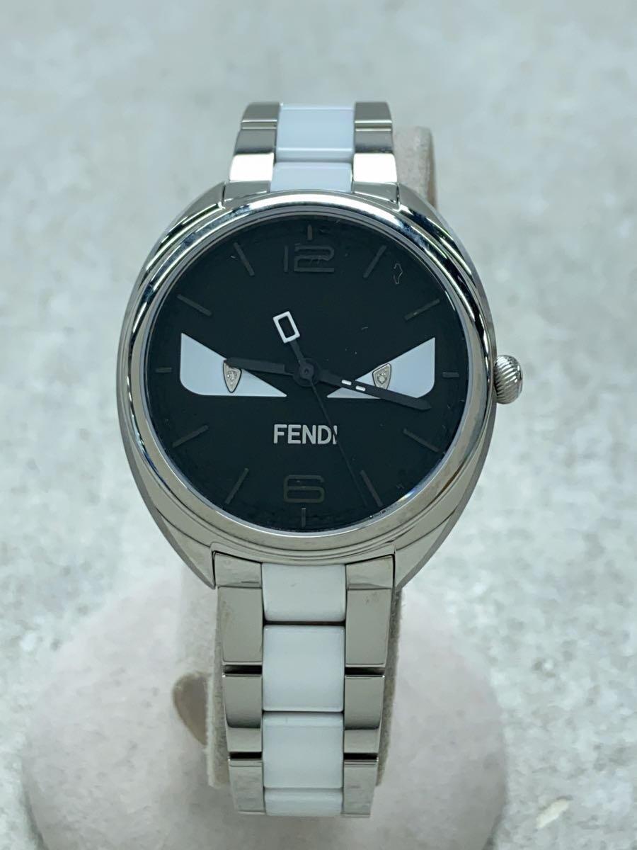 FENDI◆クォーツ腕時計/アナログ/-/BLK/SLV/010-21000M-205