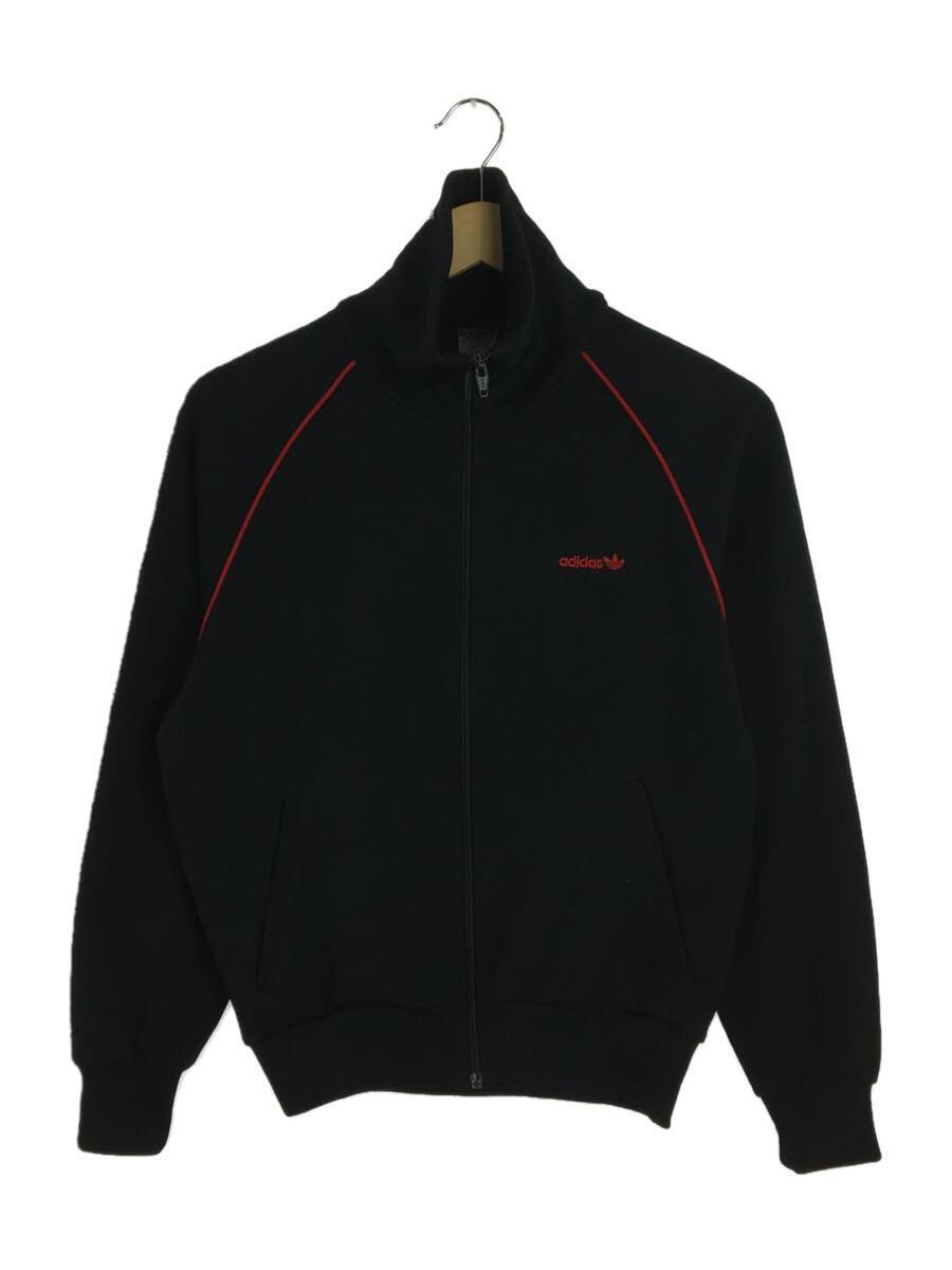 adidas◆ジャージ/S/ポリエステル/BLK/ATS-80