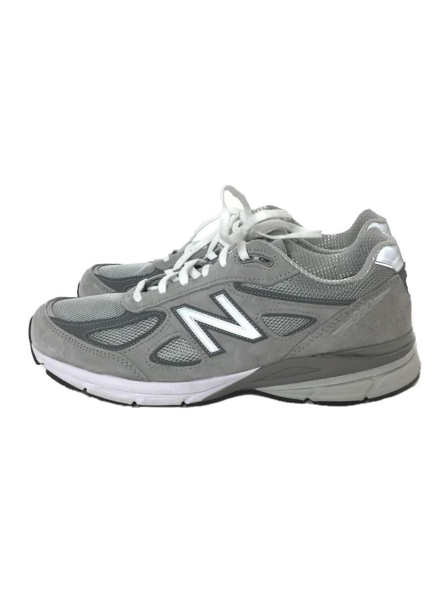 NEW BALANCE◆ローカットスニーカー/27.5cm/GRY/U990GR4/990 V4 GR4/USA製