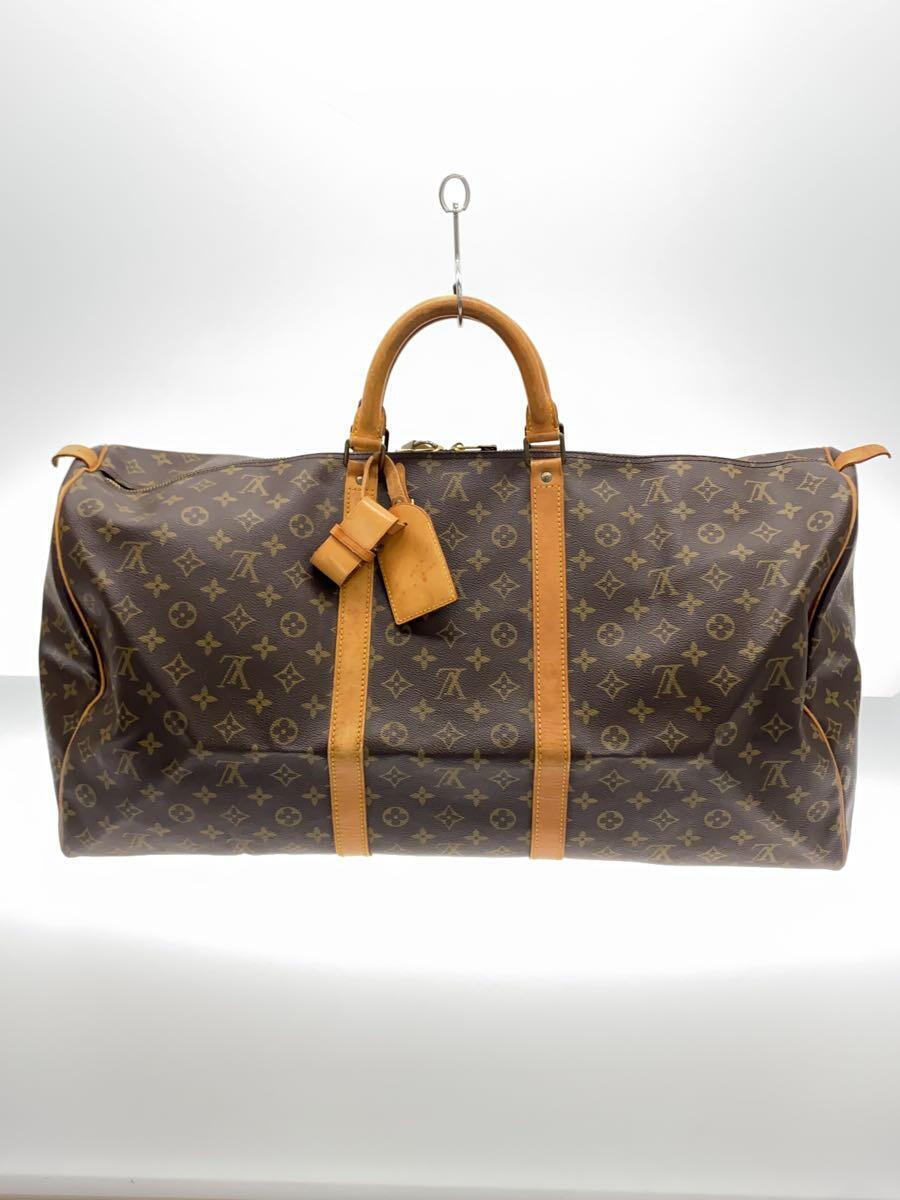 LOUIS VUITTON◆キーポル60_モノグラム・キャンバス_BRW/PVC/BRW/モノグラム_画像3