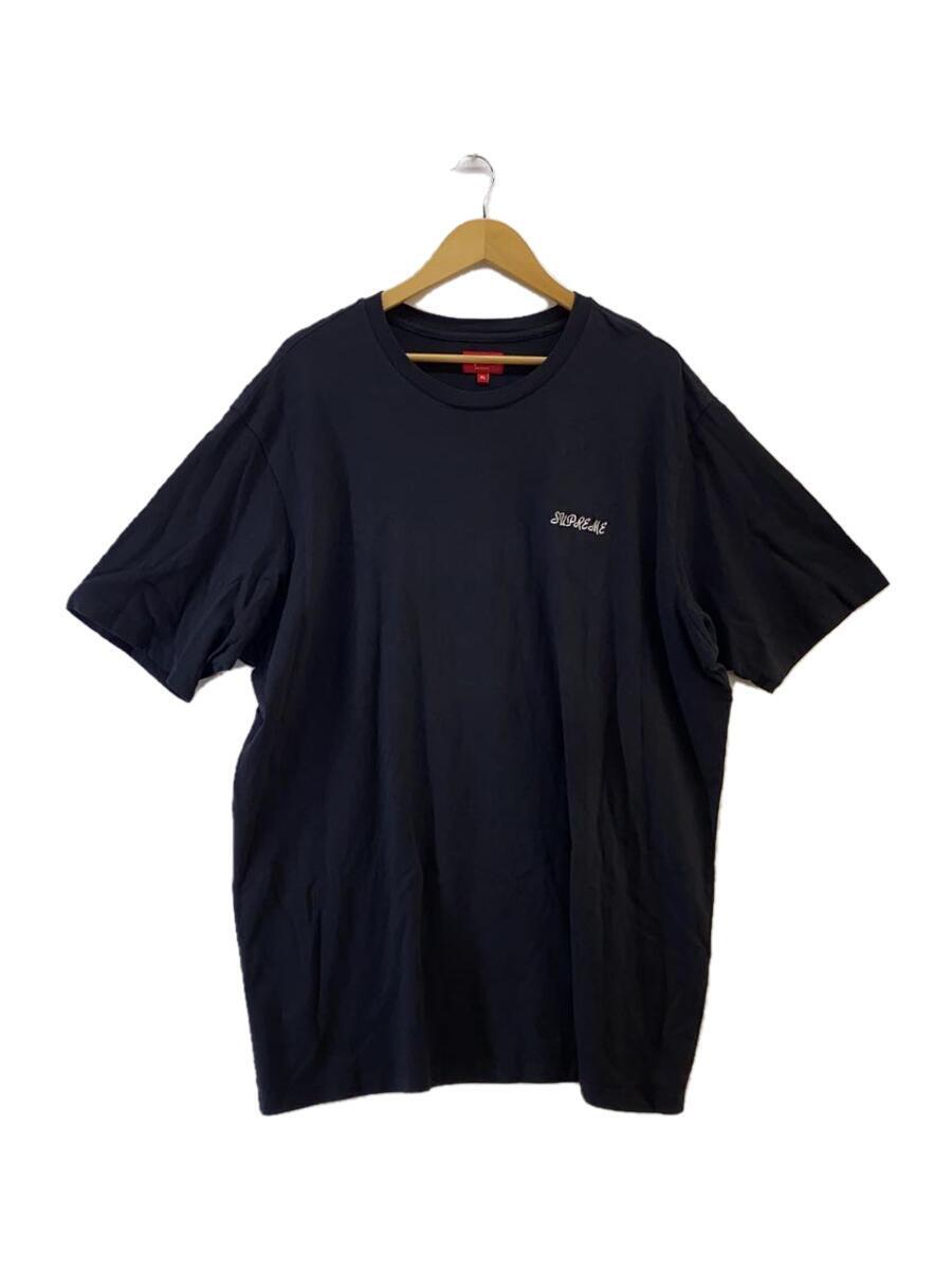 Supreme◆23SS/Washed Script S／S Top/Tシャツ/XL/コットン/BLK
