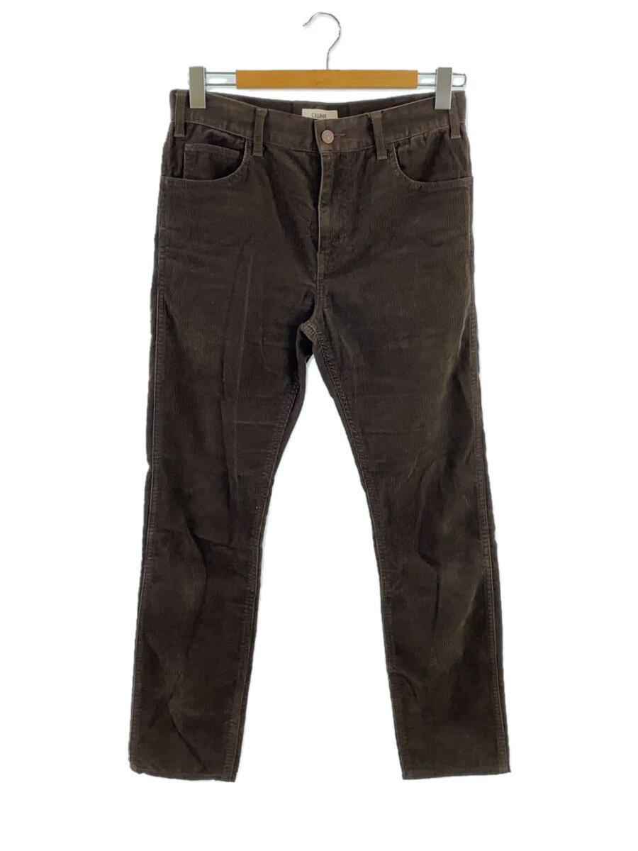 CELINE◆20AW Slim Jeans In Ribbed Velour コーデュロイストレートパンツ 28/BRW