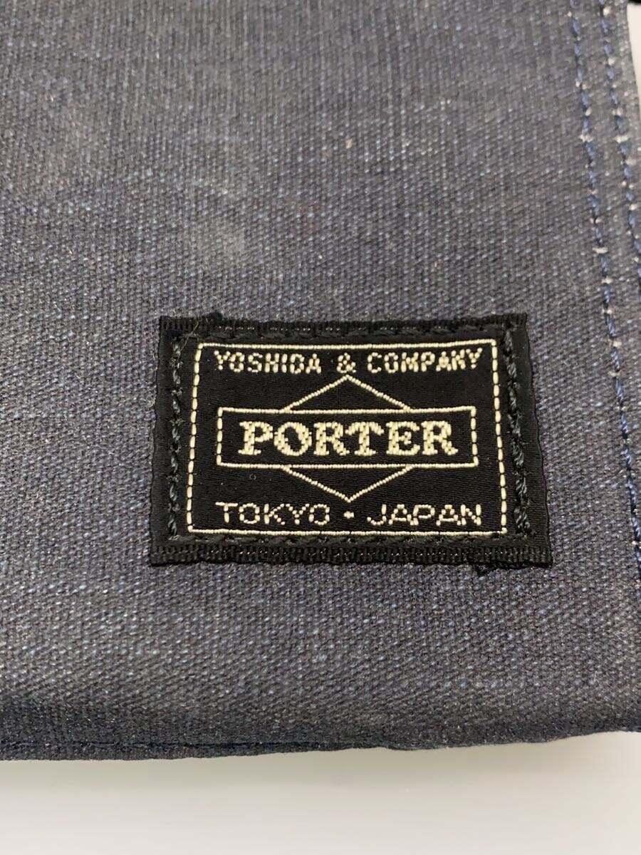 PORTER◆DUCK/ZIP WALLET/財布/コットン/NVY/無地/メンズ/636-06834_画像3