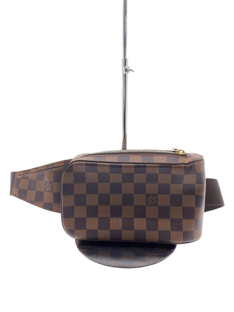 LOUIS VUITTON* Geronimo s_ Damier *eben_BRW/PVC/BRW