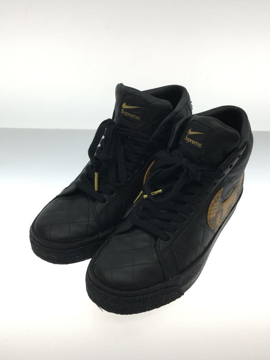 Supreme◆DV5078-001/ZOOM BLAZER MID/ハイカットスニーカー/24.5cm/BLK_画像2