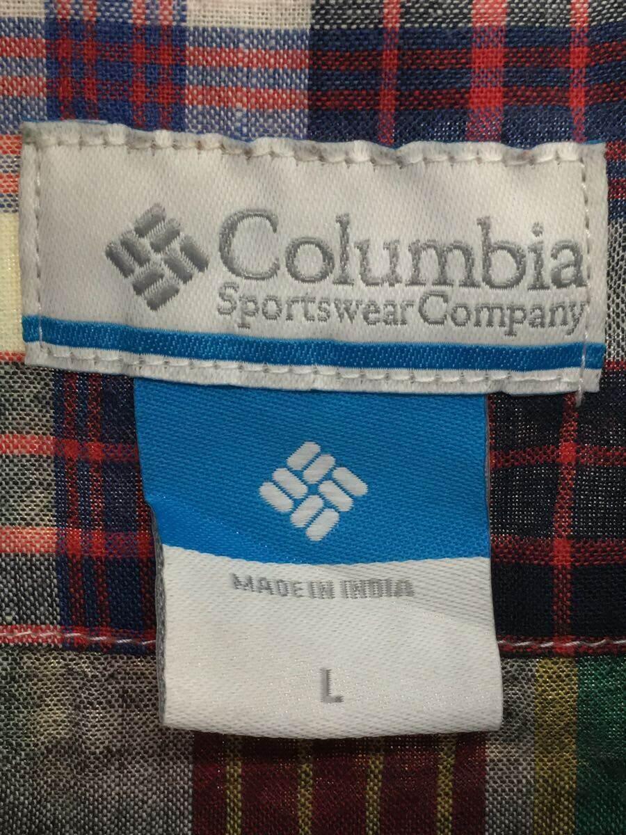 Columbia◆VAN NUYS SHORT SLEEVE SHIRT_バンナイズシャツ/L/コットン/マルチカラー/チェック_画像3