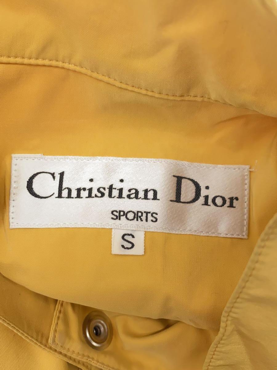 Christian Dior SPORTS◆90s/OLD/ナイロンジャケット/S/ポリエステル/イエロー_画像3