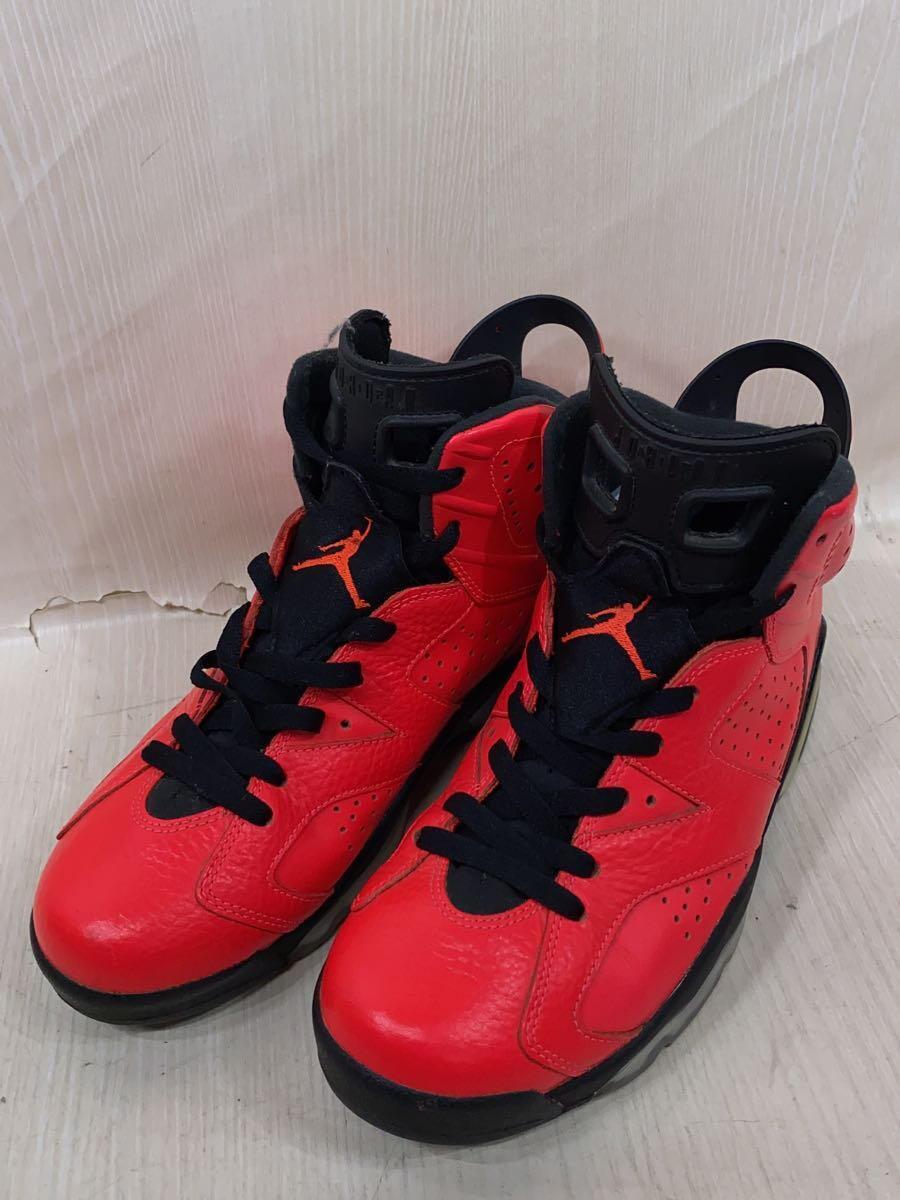 NIKE◆AIR JORDAN 6 RETRO/エアジョーダンレトロ/レッド/384664-623/26cm/RED_画像2