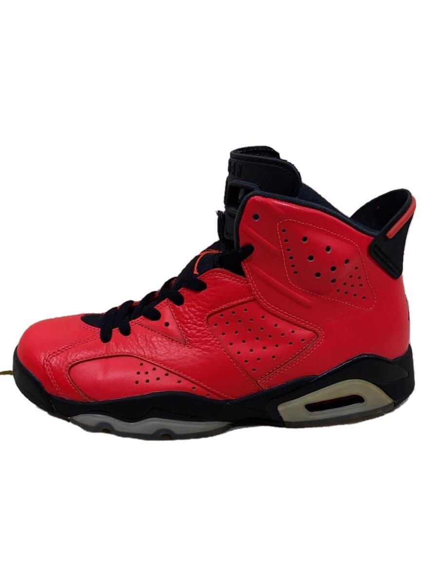 NIKE◆AIR JORDAN 6 RETRO/エアジョーダンレトロ/レッド/384664-623/26cm/RED_画像1