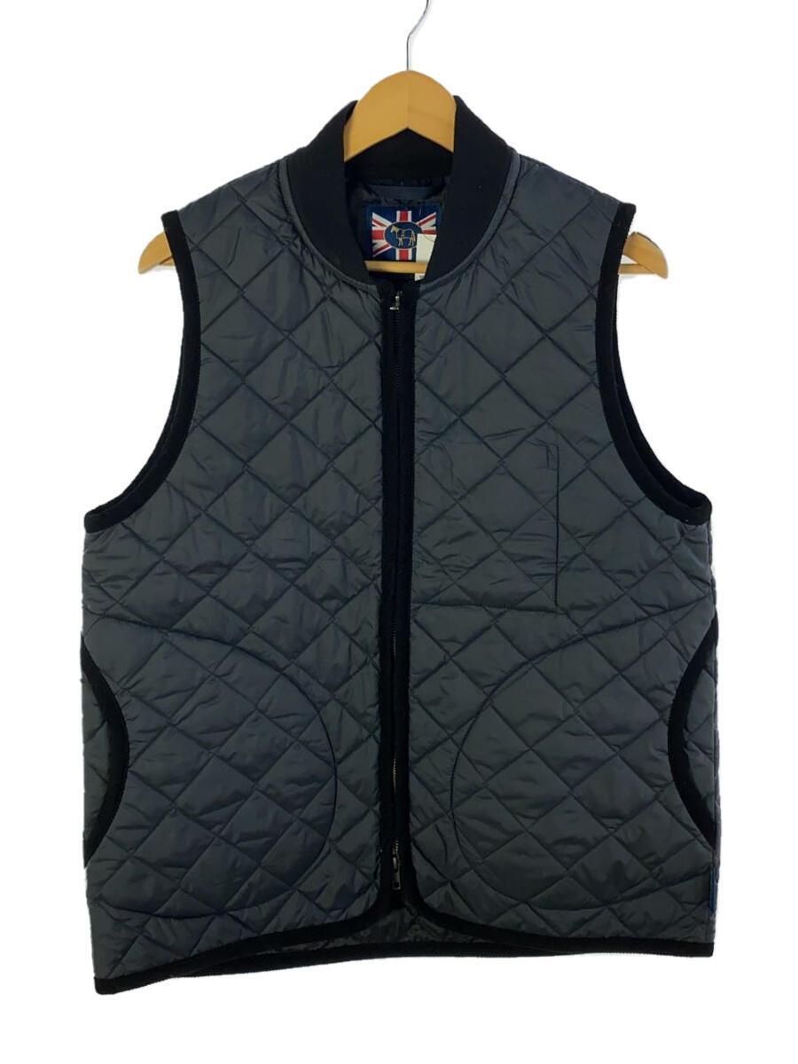 LAVENHAM*23AW/LAVENHAM ZIP BOMBER GILET/L/ полиэстер /NVY/LV6037 G95