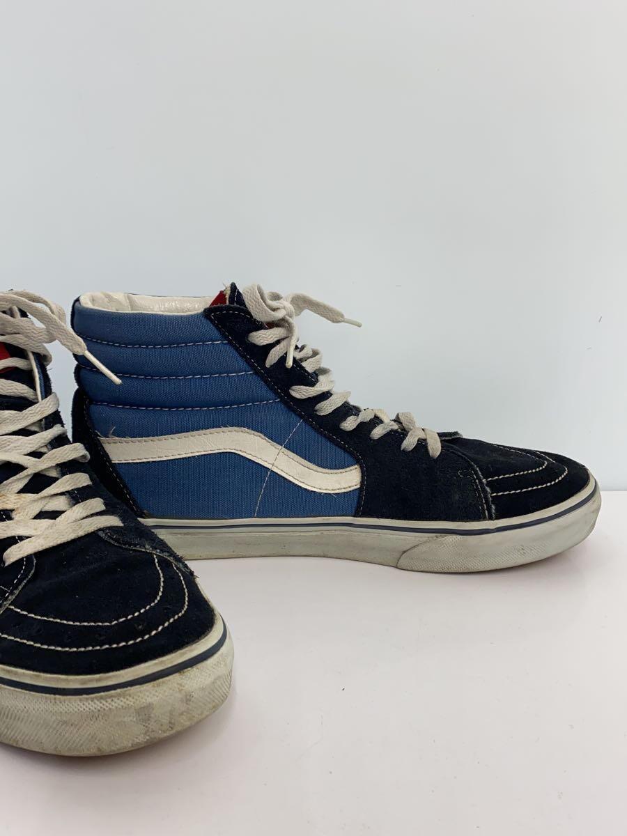 VANS◆ハイカットスニーカー/27cm/ブルー/ベロア/v38cl/バンズ_画像9