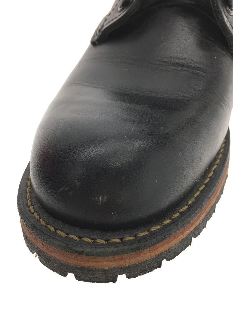 RED WING◆レースアップブーツ/25.5cm/BLK/レザー/9414_画像6
