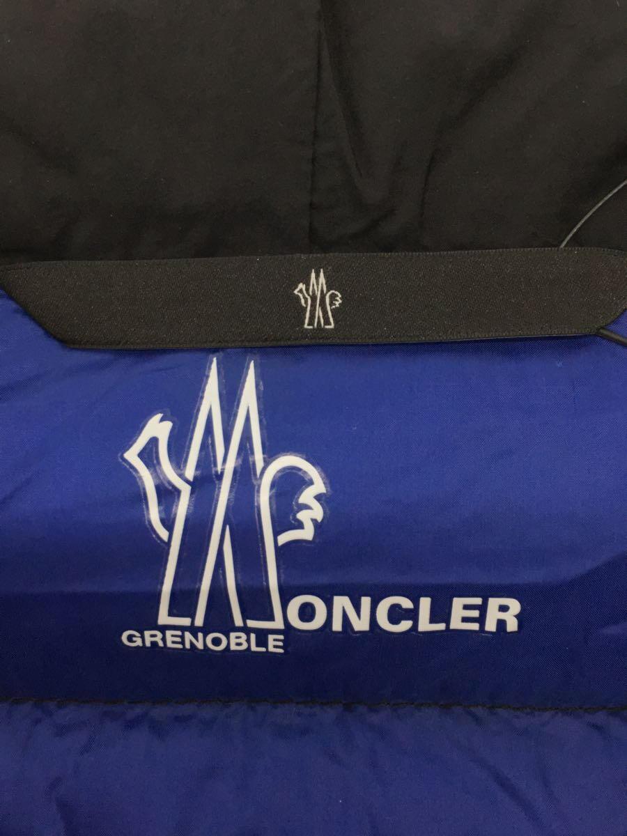 MONCLER◆ダウンジャケット/2/ナイロン/BLK/無地/H20971A0023/左袖口ホツレ一部有_画像3