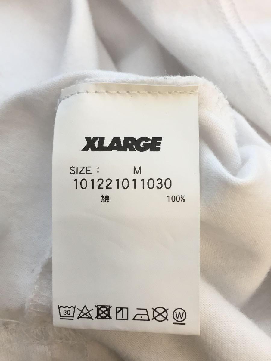 X-LARGE◆長袖Tシャツ/M/コットン/WHT/無地/101221011030_画像5