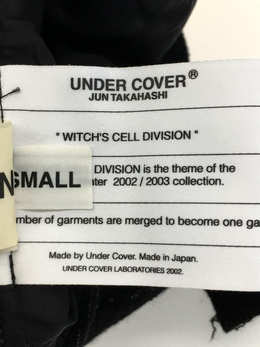 UNDERCOVER◆witchs cell division/ノースリーブワンピース/S/ウール/BLK/2002AW/M107_画像3