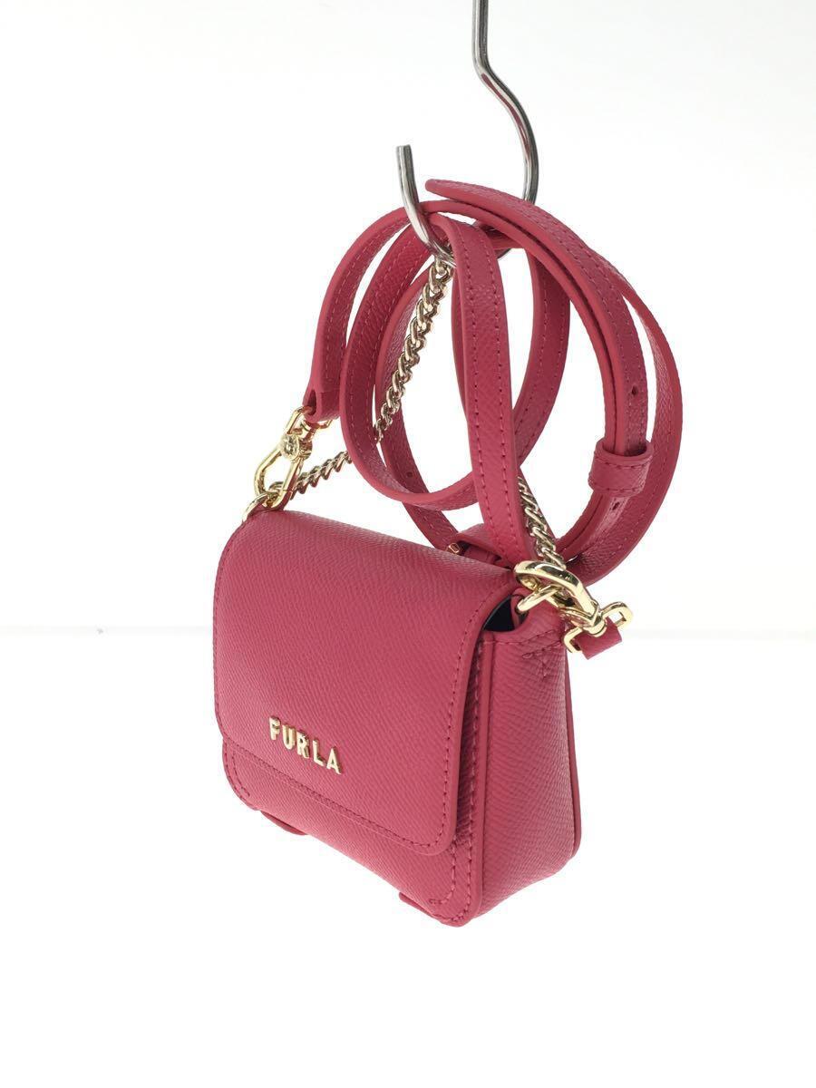 FURLA◆ショルダーバッグ/レザー/PNK/無地/WE00229_画像2