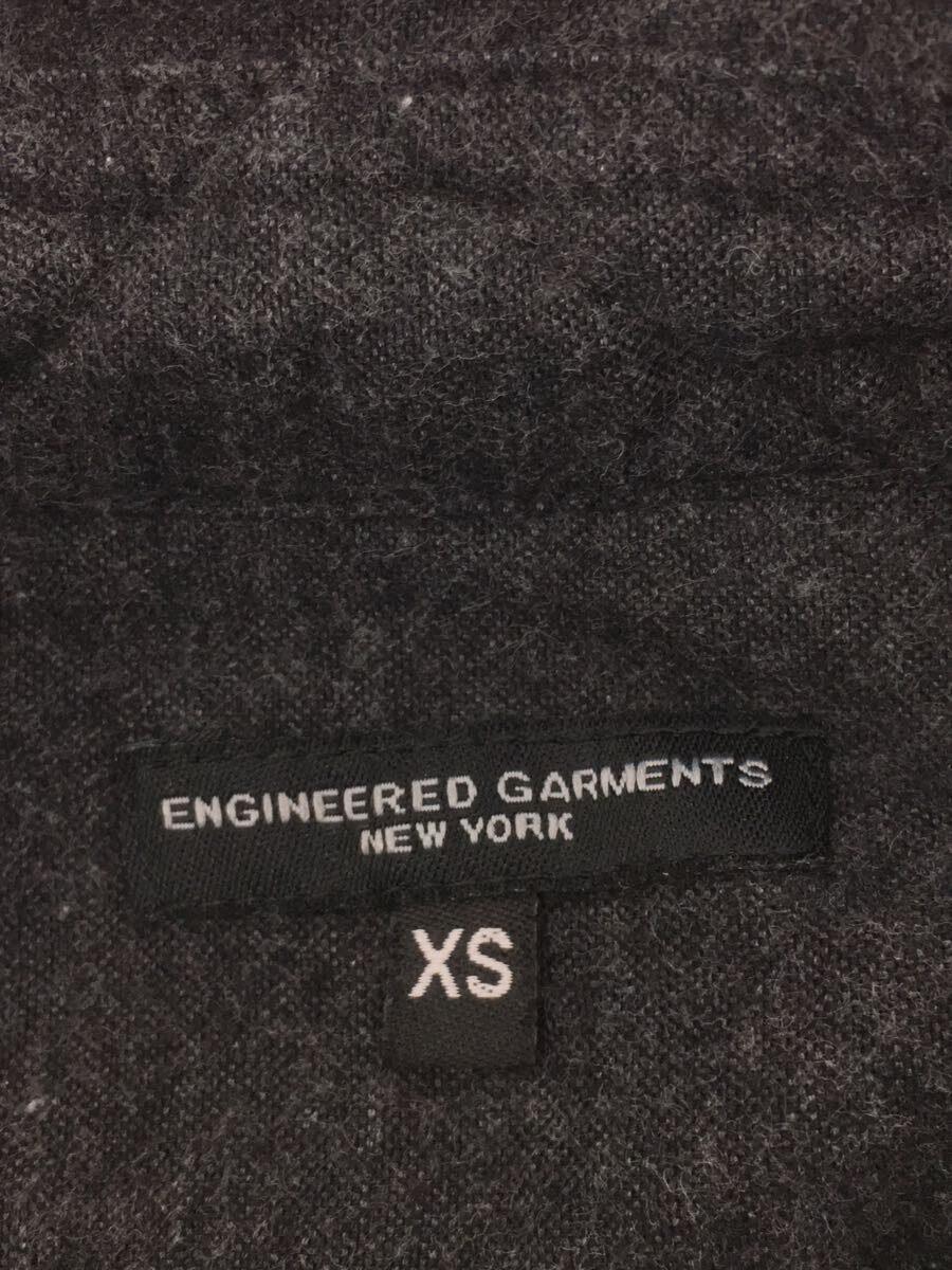 Engineered Garments◆長袖シャツ/XS/ウール/GRY/無地_画像3