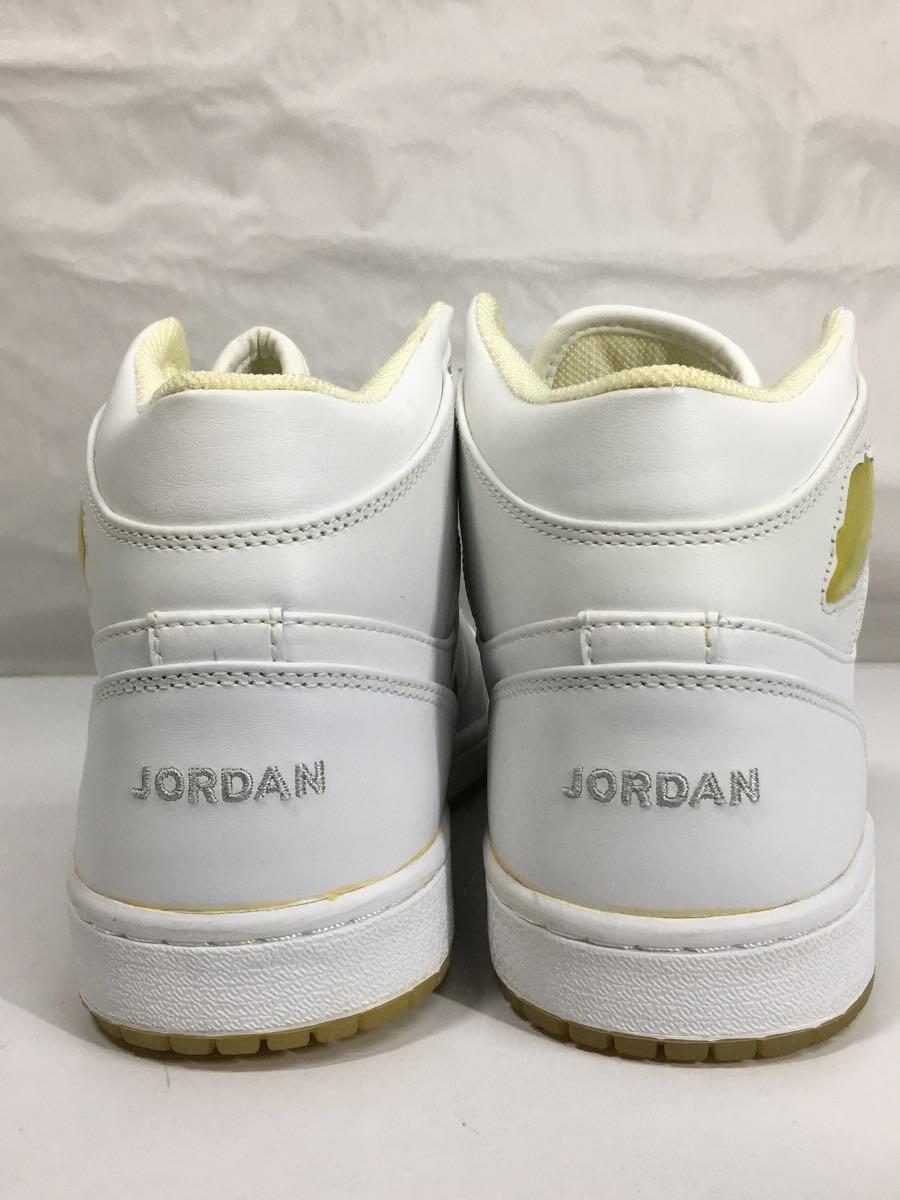 NIKE◆AIR JORDAN RETRO 1/エアジョーダンレトロ/ホワイト/306000-101/27cm/WHT_画像6