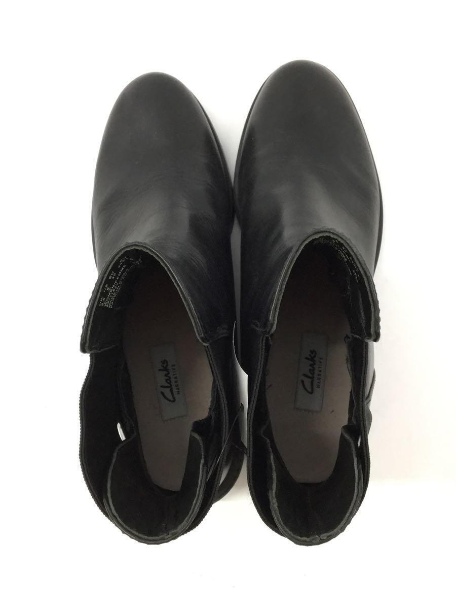 Clarks◆ショートブーツ/24.5cm/ブラック_画像3