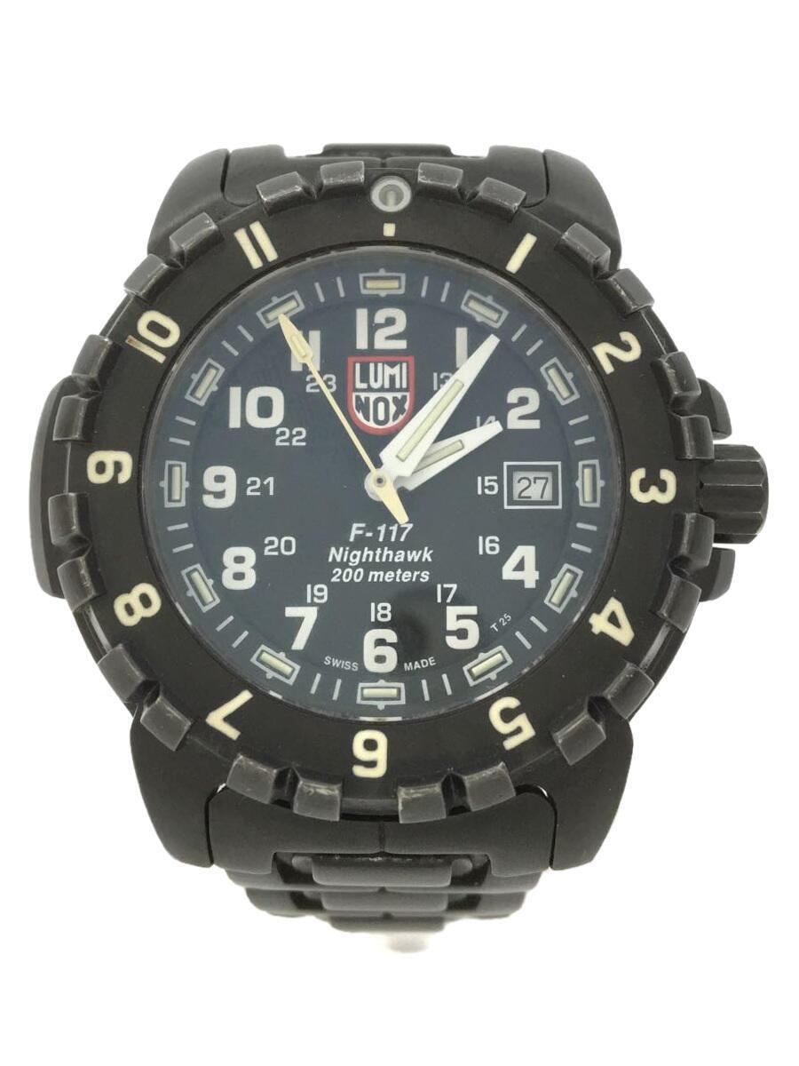 海外並行輸入正規品 LUMINOX◆クォーツ腕時計/アナログ/-/ブラック/ブラック/6400-200 その他