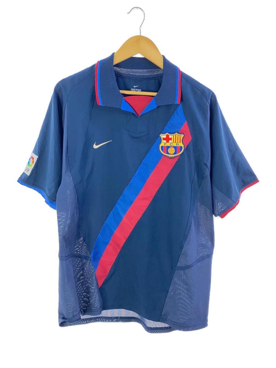 NIKE◆ポロシャツ/M/ポリエステル/NVY/F2 AOQ/2002-04 Fc Barcelona