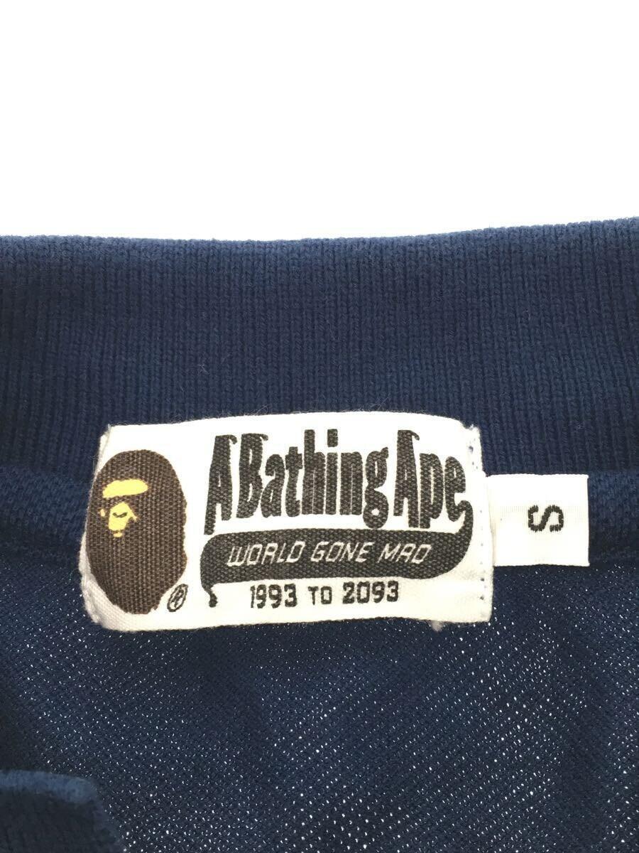 A BATHING APE◆ポロシャツ/S/コットン/バイカラー/004P0A201034X_画像3