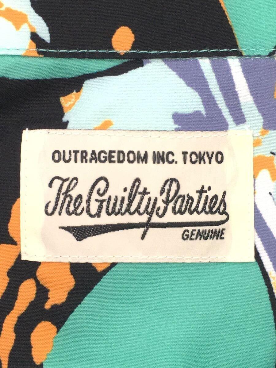The Guilty Parties◆アロハシャツ/M/レーヨン/GRN/総柄_画像3