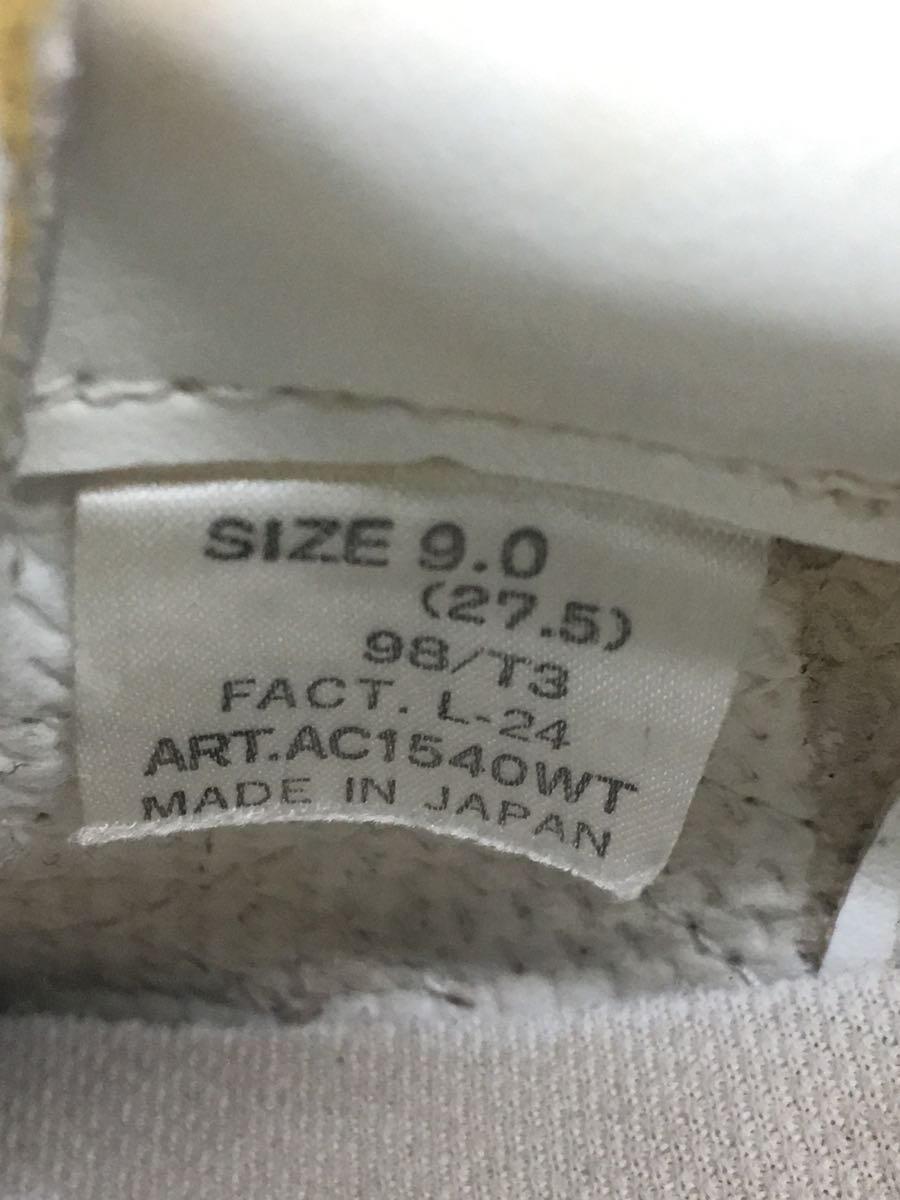 adidas◆ローカットスニーカー/27.5cm/ホワイト/レザー