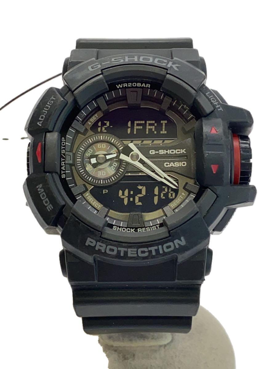 CASIO◆クォーツ腕時計・G-SHOCK/デジアナ/BLK_画像1