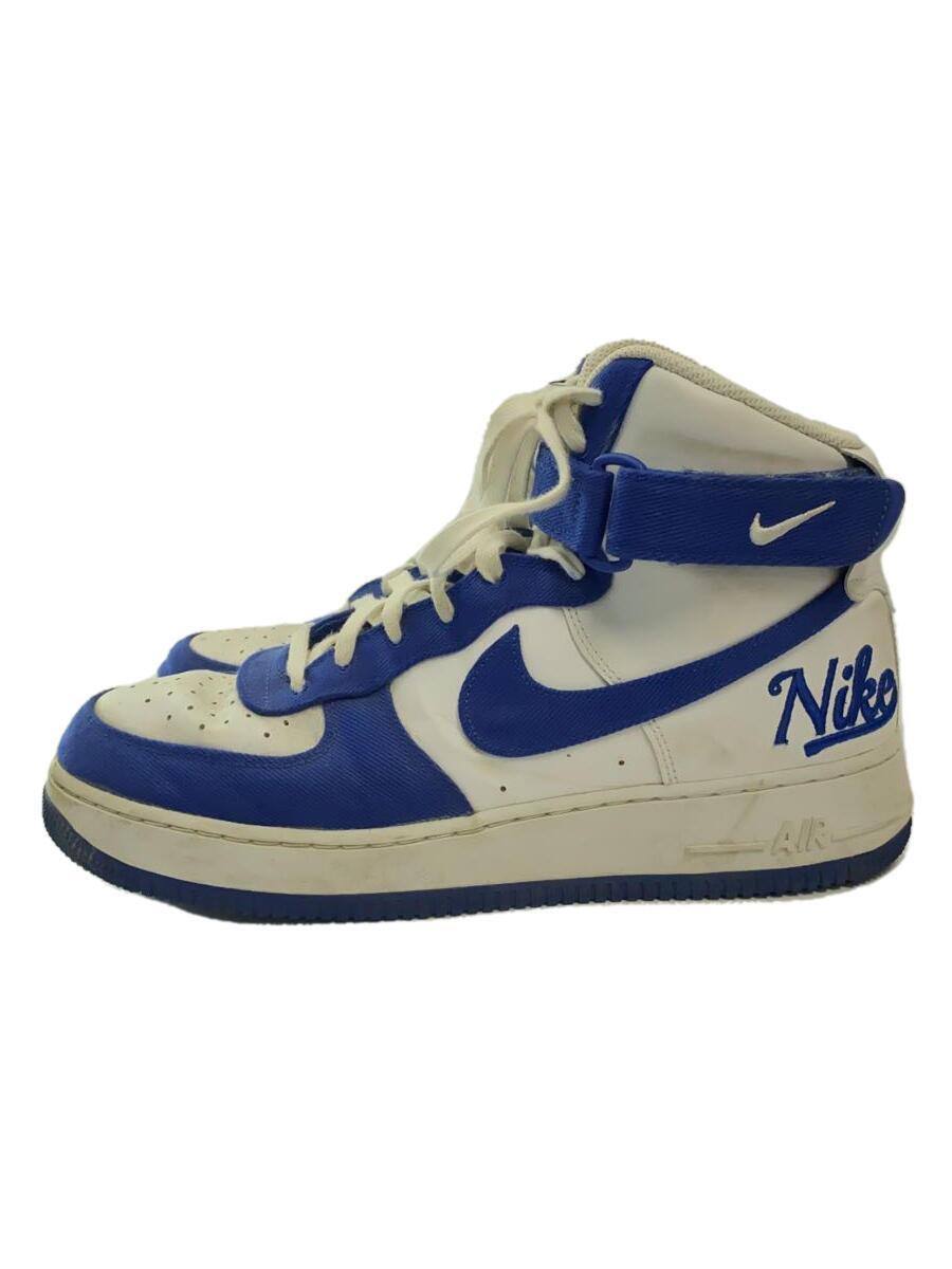 NIKE◆AIR FORCE 1 HIGH 07 LV8 EMB_エアフォース 1 ハイ 07 LV8 EMB/28cm/BLU