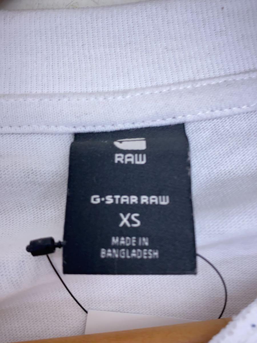 G-STAR RAW◆長袖Tシャツ/XS/コットン/WHT/プリント/D23722-C336-G192_画像3