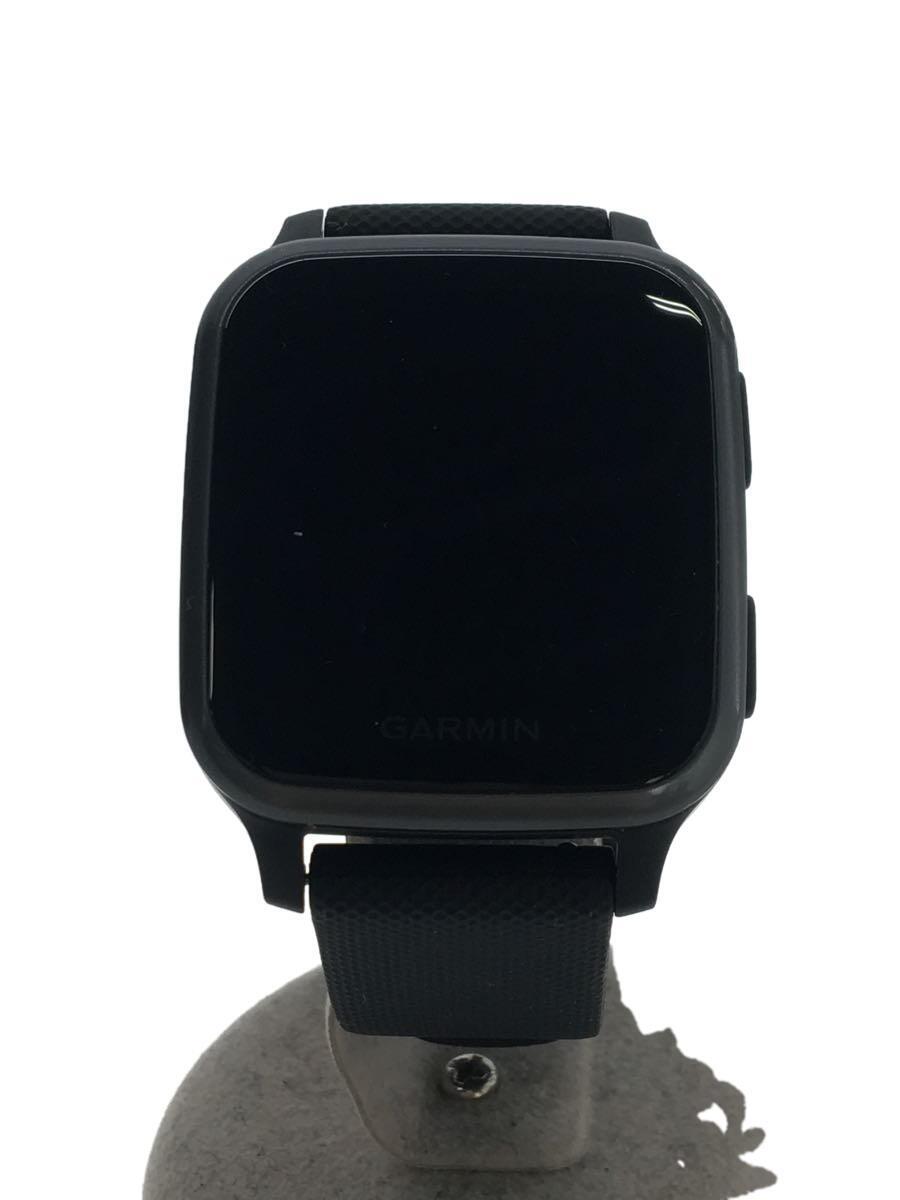 GARMIN◆スマートウォッチ/デジタル/ラバー/BLK/BLK