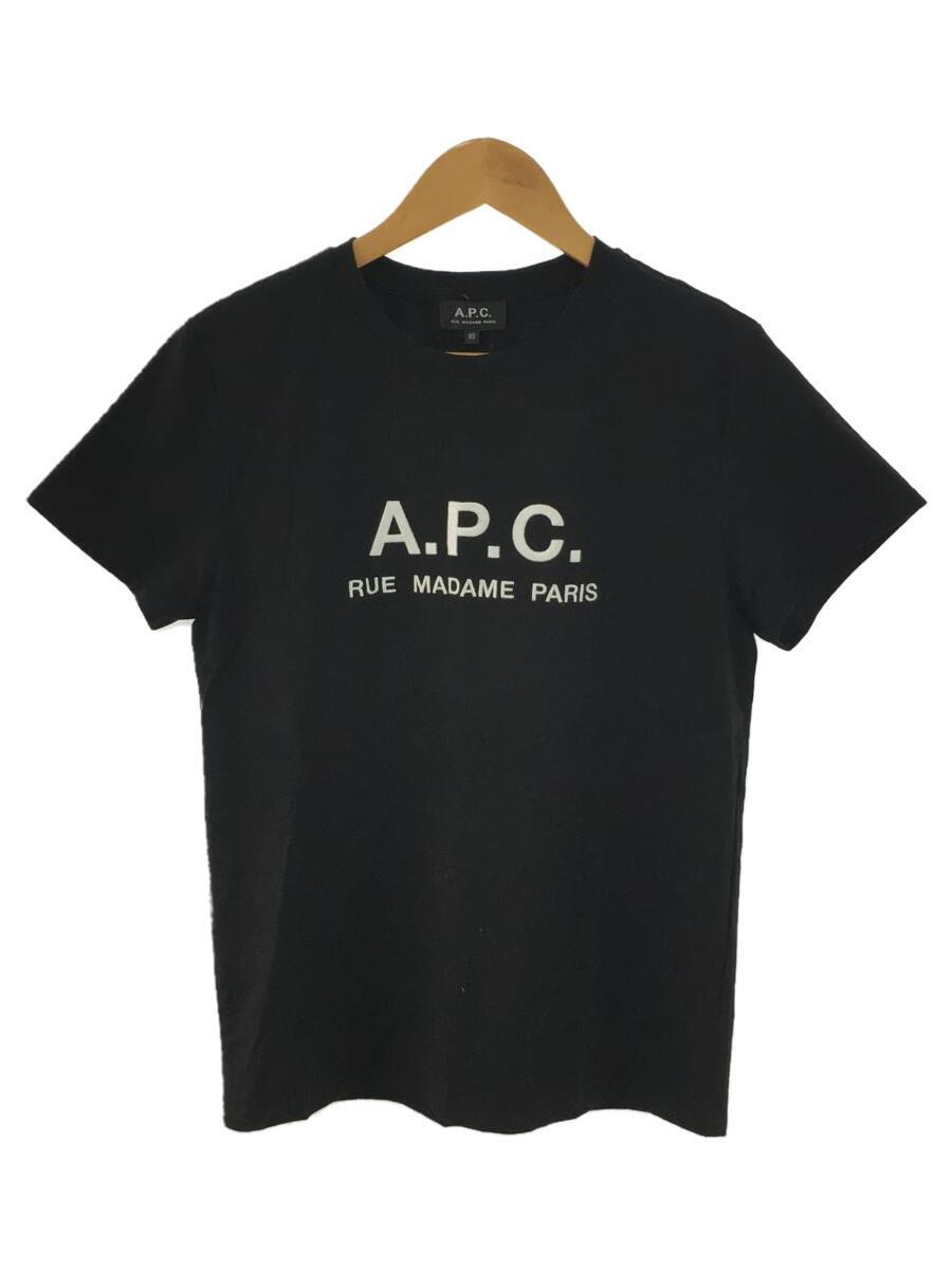 A.P.C.◆Tシャツ/XS/コットン/BLK/無地/25082-1-93307