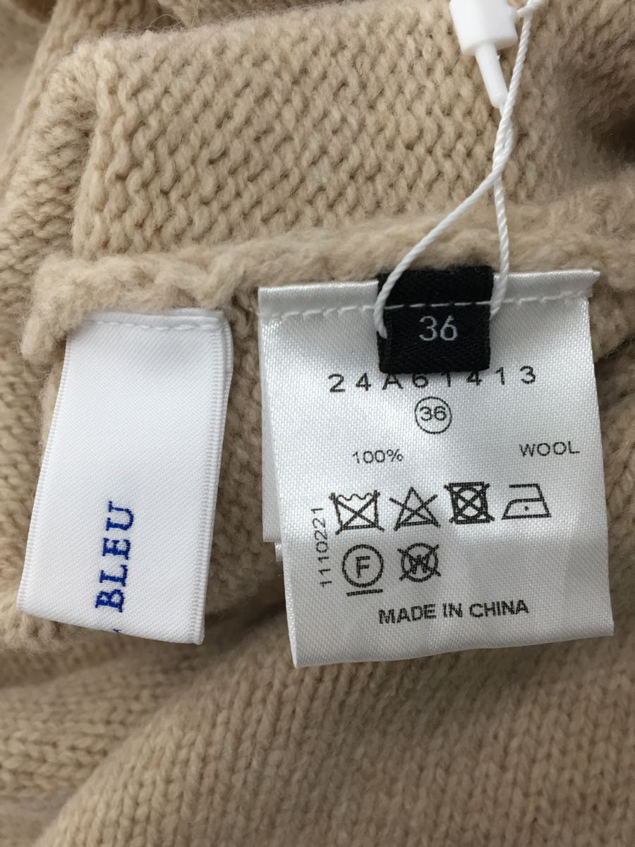 LE CIEL BLEU◆Detatchable Knitted Top/セーター(厚手)/36/ウール/BEG_画像3