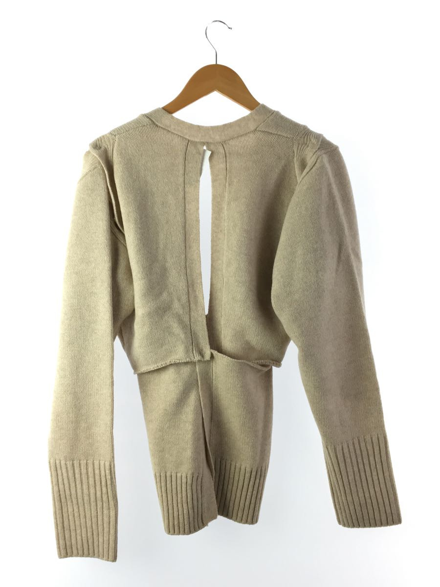 LE CIEL BLEU◆Detatchable Knitted Top/セーター(厚手)/36/ウール/BEG_画像2