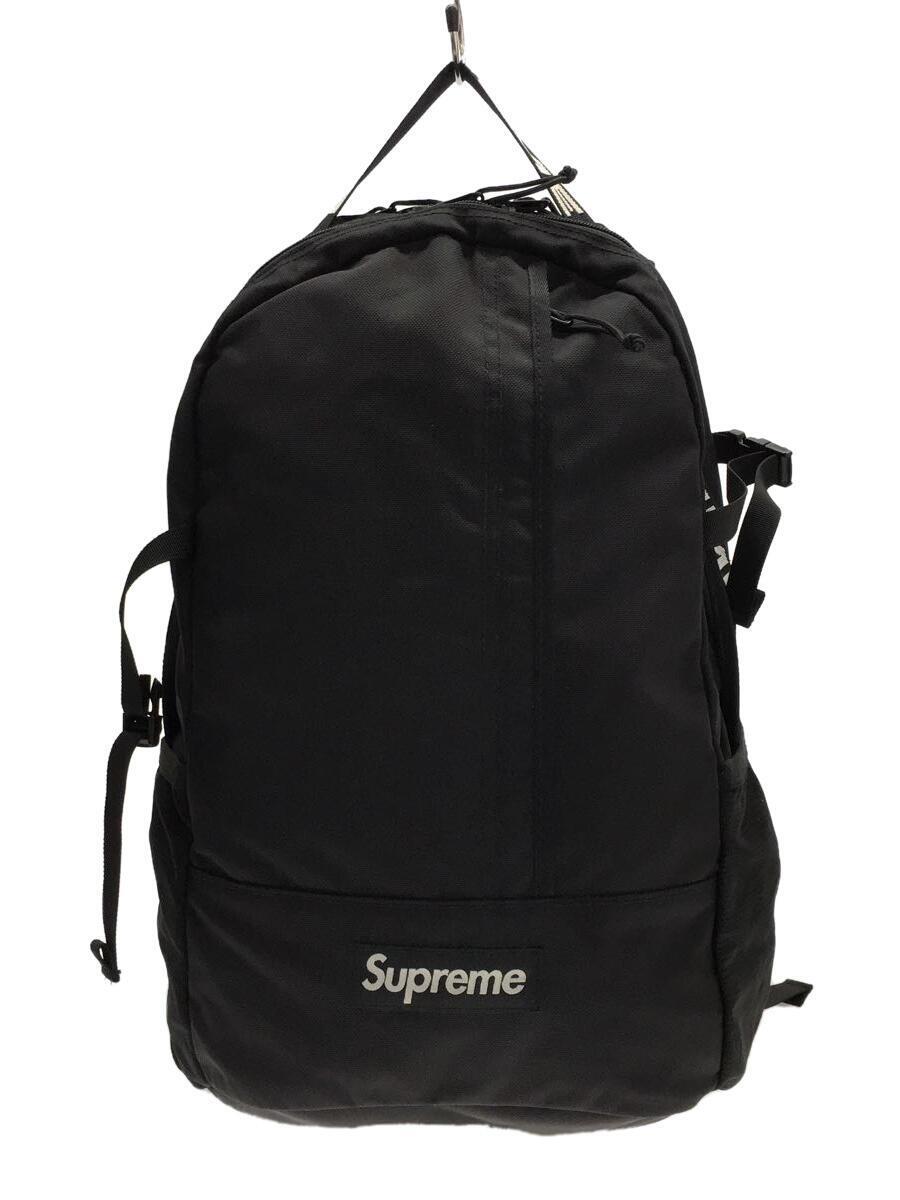 Supreme◆18SS/BackPack/ロゴテープ/リュック/ナイロン/BLK_画像1