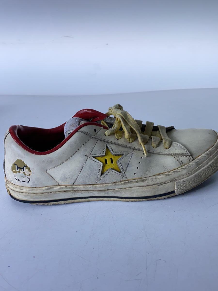 CONVERSE◆ローカットスニーカー/25.5cm/WHT/レザー_画像7