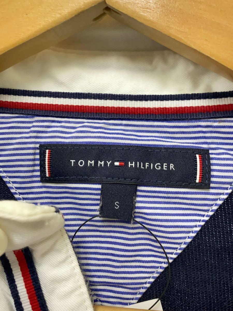TOMMY HILFIGER◆ポロシャツ/S/コットン/NVY/ボーダー_画像3