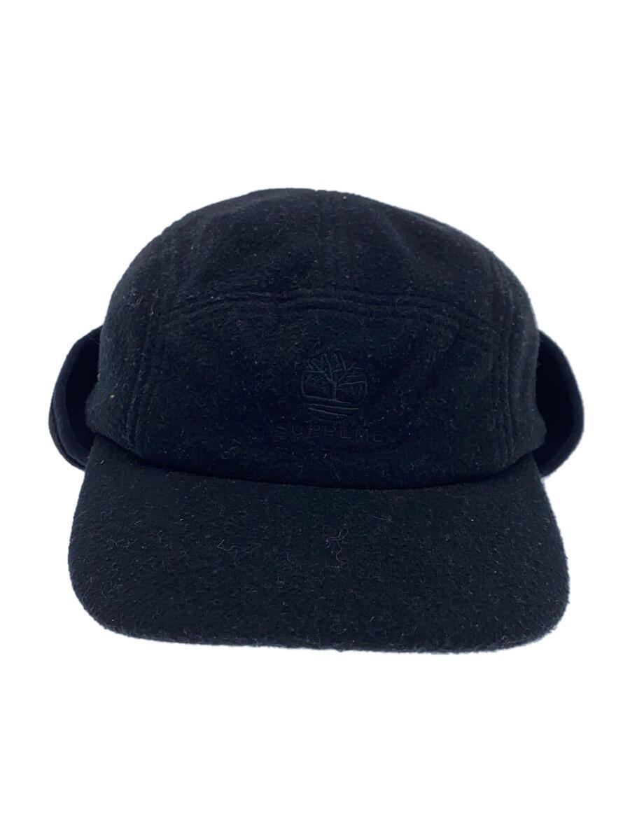 Supreme◆2-In-1 Earflap Camp Cap/キャップ/-/ナイロン/BLK/メンズ