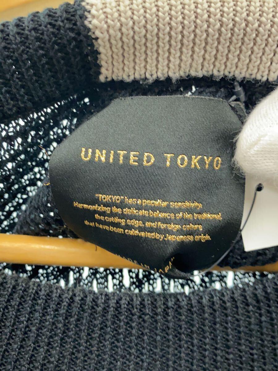 UNITED TOKYO◆セーター(薄手)/FREE/コットン/BLK/131330003_画像3