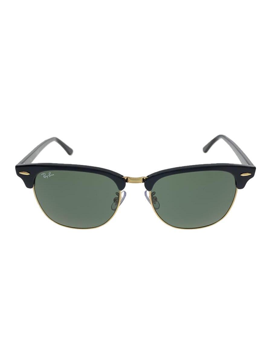 Ray-Ban◆CLUBMASTER CLASSIC/ウェリントン/プラスチック/BLK/GRN/メンズ/RB 3016F