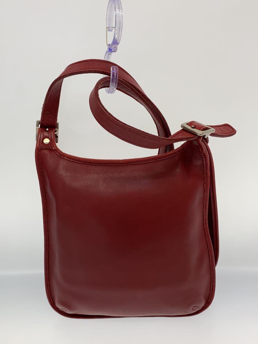 COACH◆ショルダーバッグ/レザー/RED/9135_画像3