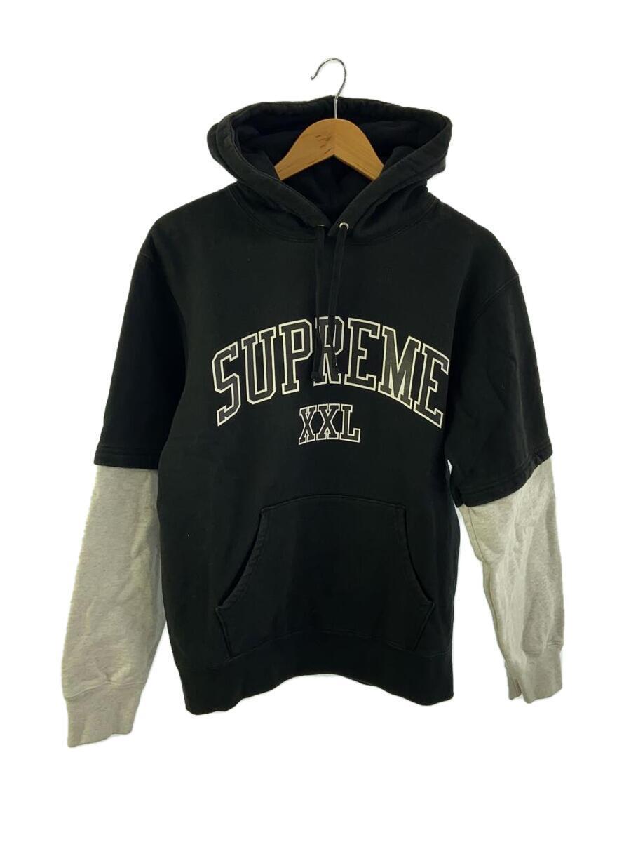 Supreme◆20ss/XXL Hooded Sweatshirt/パーカー/S/コットン/ブラック