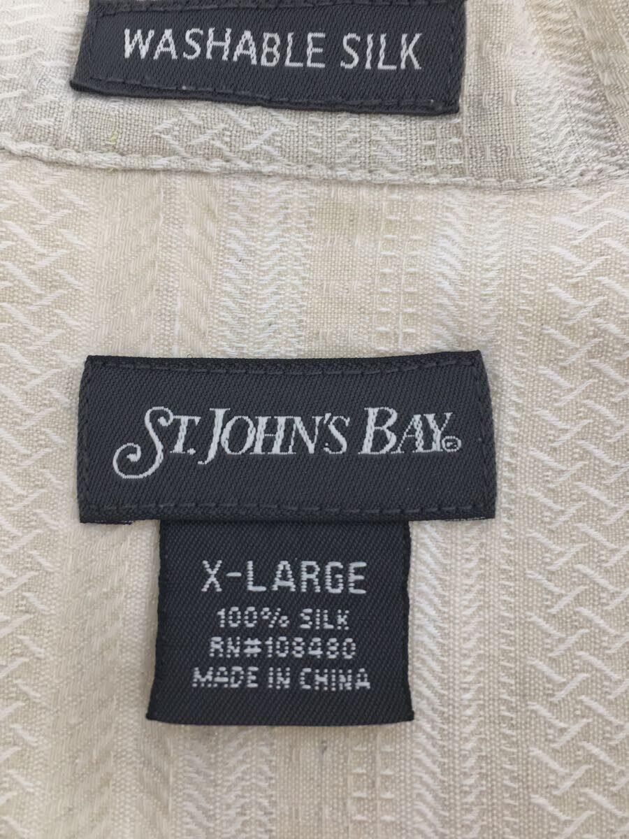 st.johns bay/半袖シャツ/XL/シルク/BEG_画像3