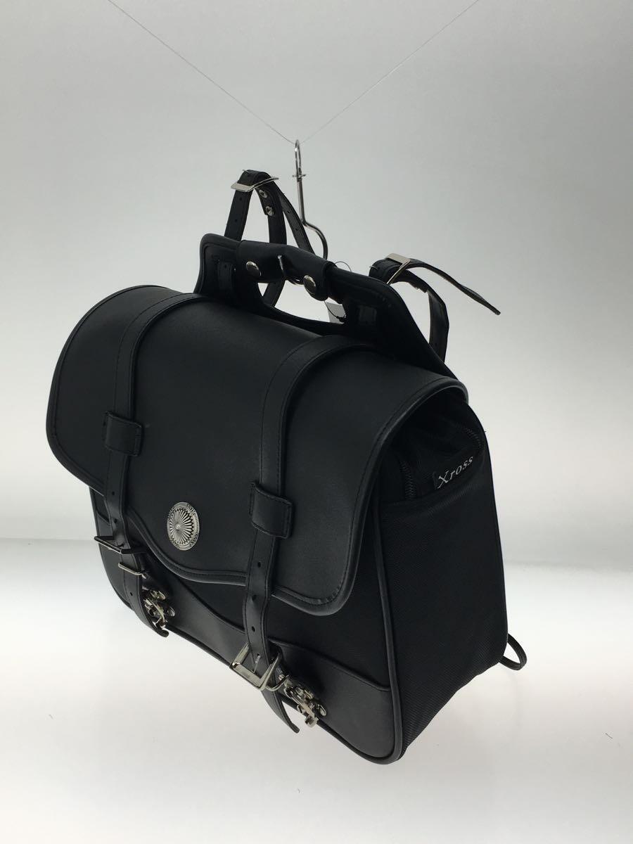 Xross/ saddle-bag / leather / black / plain 