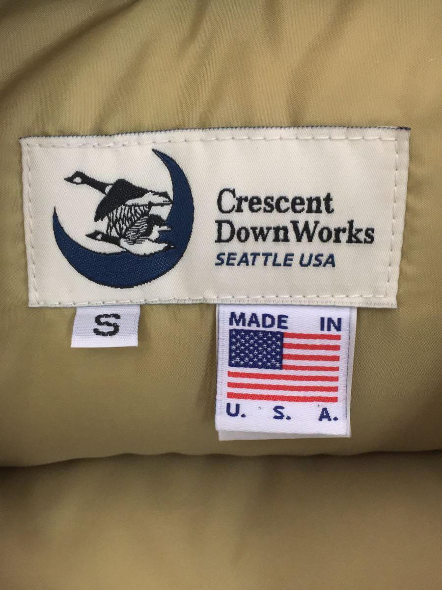 CRESCENT DOWN WORKS◆USA製/ダウンベスト/S/コットン/NVY_画像3